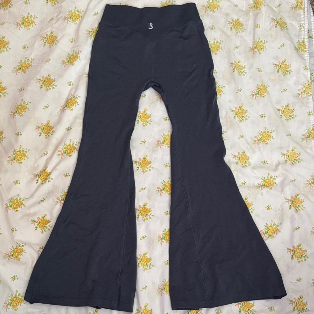 BuffBunny Seamless Flare Legging Barista Blue Large Short